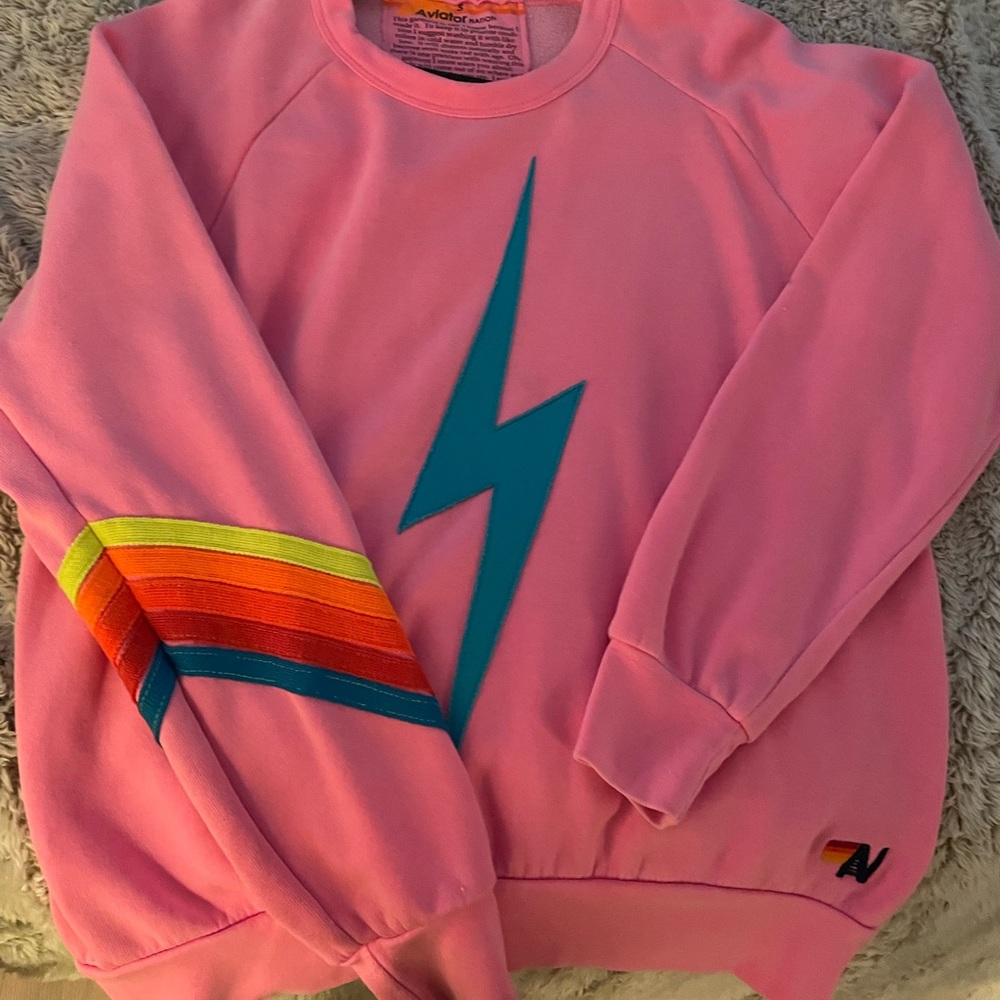 Aviator Nation multi colored crewneck